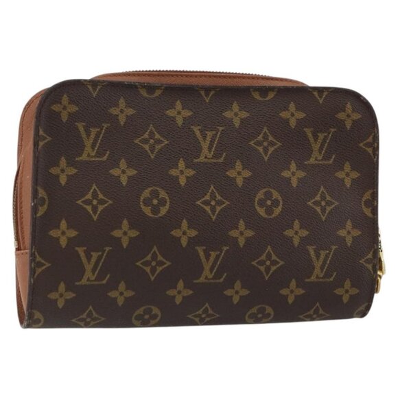LOUIS VUITTON Monogram Orsay Clutch Bag LV Auth - Picture 1 of 16